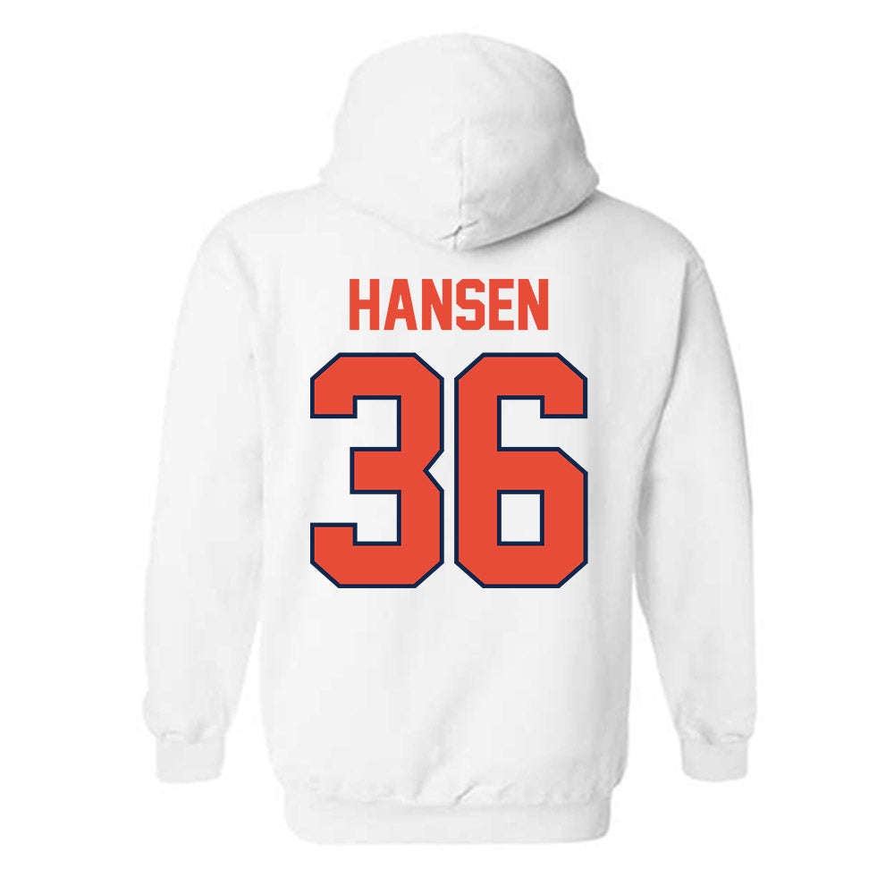 Illinois - NCAA Football : Lane Hansen - Hooded Sweatshirt Classic Shersey