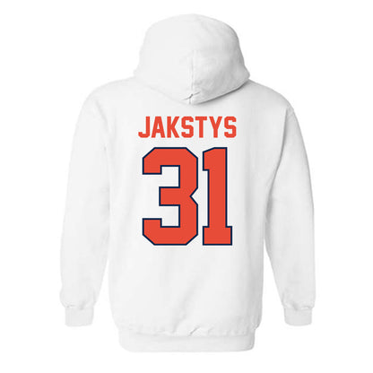 Illinois - NCAA Men's Basketball : Jason Jakstys - Classic Shersey Hooded Sweatshirt-1