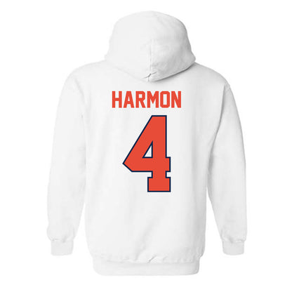 Illinois - NCAA Men's Basketball : Justin Harmon - Hooded Sweatshirt Classic Shersey