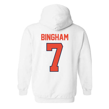 Illinois - NCAA Women's Volleyball : Sarah Bingham - Hooded Sweatshirt Classic Shersey