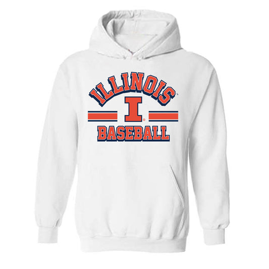 Illinois - NCAA Baseball : Julius Sanchez - Hooded Sweatshirt Classic Shersey