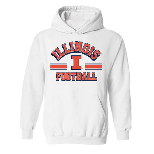 Illinois - NCAA Football : Nathan Knapik - Classic Shersey Hooded Sweatshirt-0
