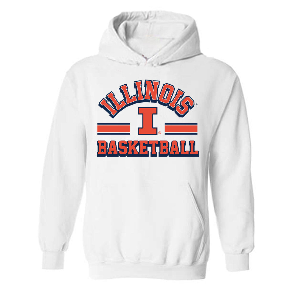 Illinois - NCAA Men's Basketball : Justin Harmon - Hooded Sweatshirt Classic Shersey