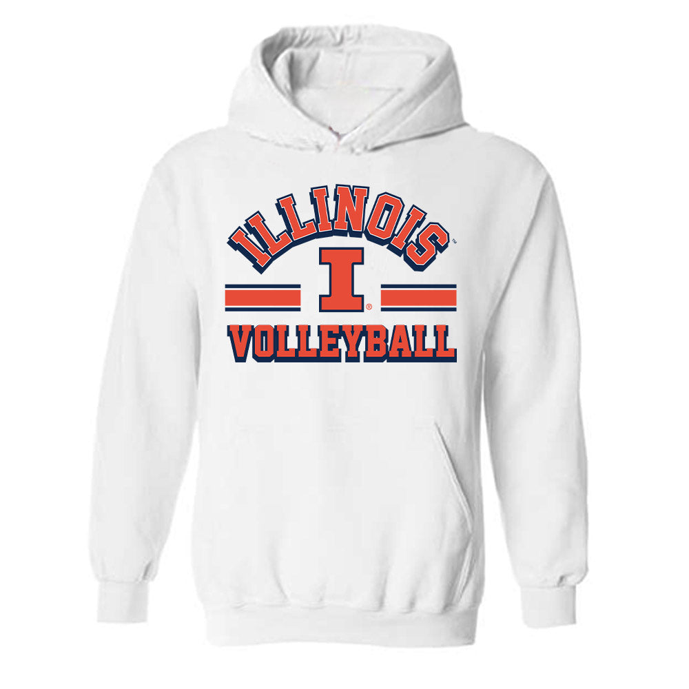 Illinois - NCAA Women's Volleyball : Sarah Bingham - Hooded Sweatshirt Classic Shersey