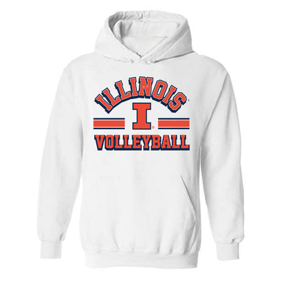 Illinois - NCAA Women's Volleyball : Sarah Bingham - Hooded Sweatshirt Classic Shersey