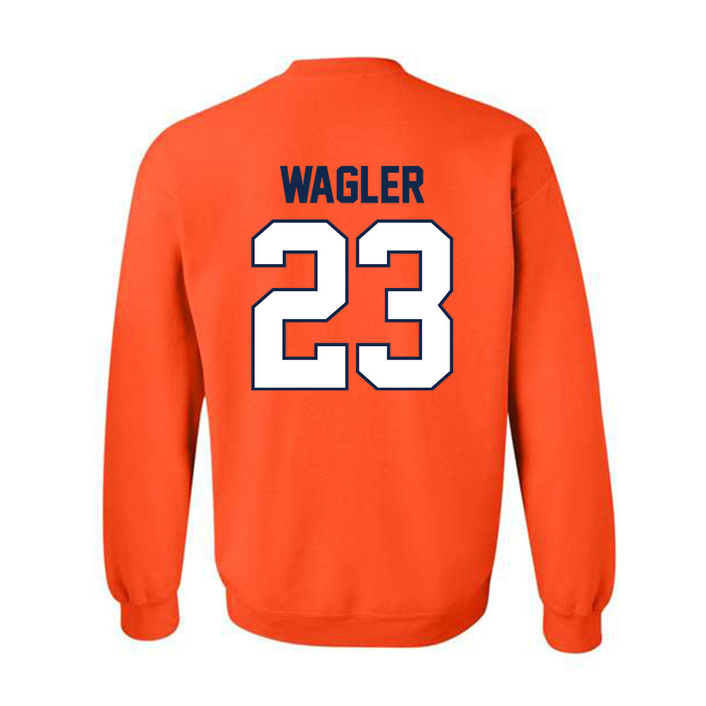 Illinois - NCAA Men's Basketball : Keaton Wagler - Classic Shersey Crewneck Sweatshirt-1
