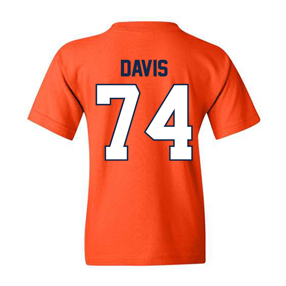 Illinois - NCAA Football : J.C. Davis - Classic Shersey Youth T-Shirt-1