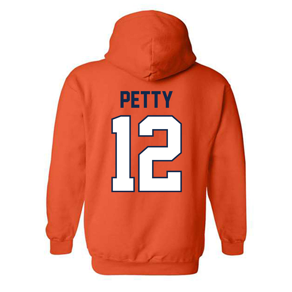 Illinois - NCAA Football : Trey Petty - Classic Shersey Hooded Sweatshirt-1