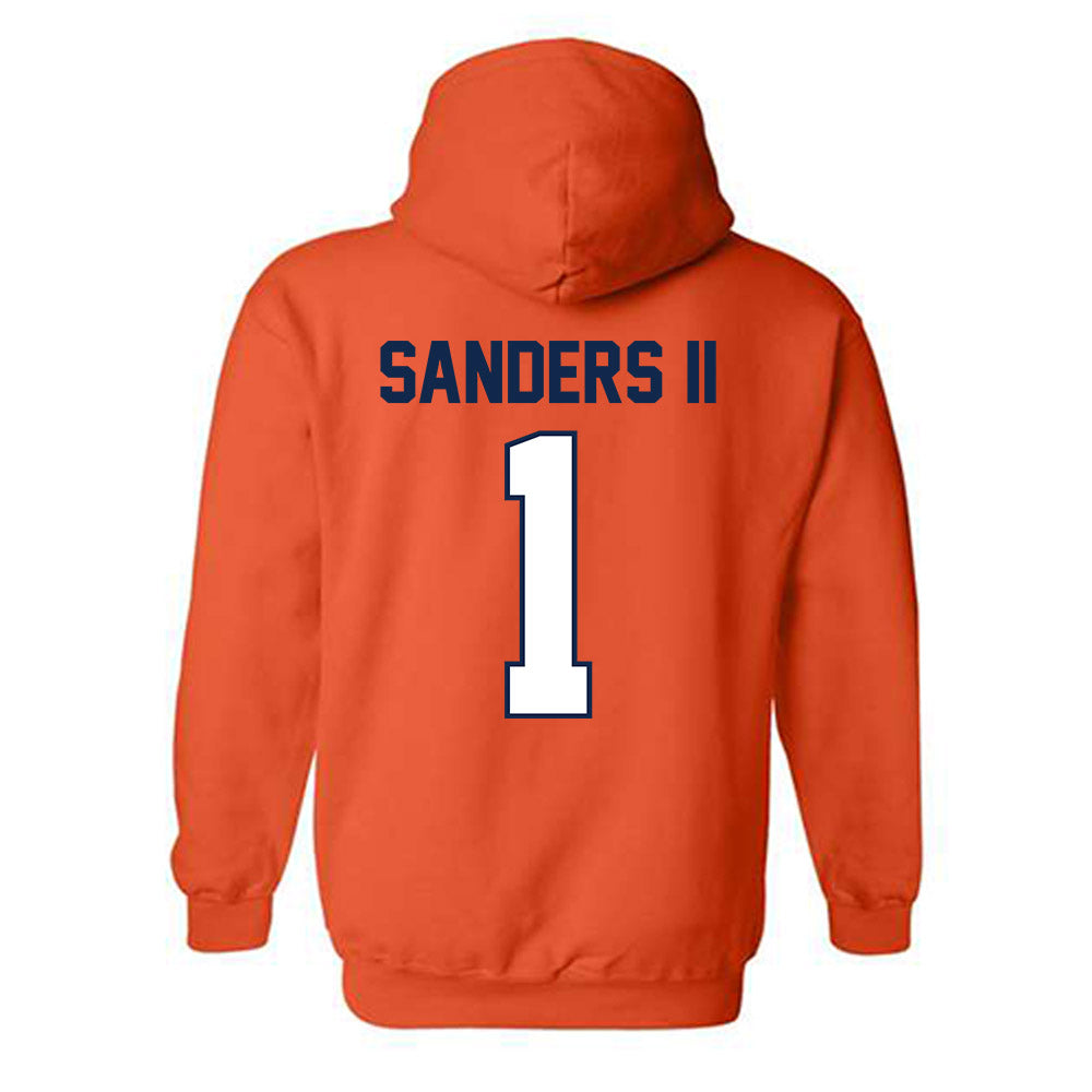 Illinois - NCAA Football : Mario Sanders II - Classic Shersey Hooded Sweatshirt-1