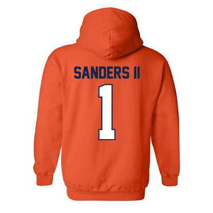 Illinois - NCAA Football : Mario Sanders II - Classic Shersey Hooded Sweatshirt-1