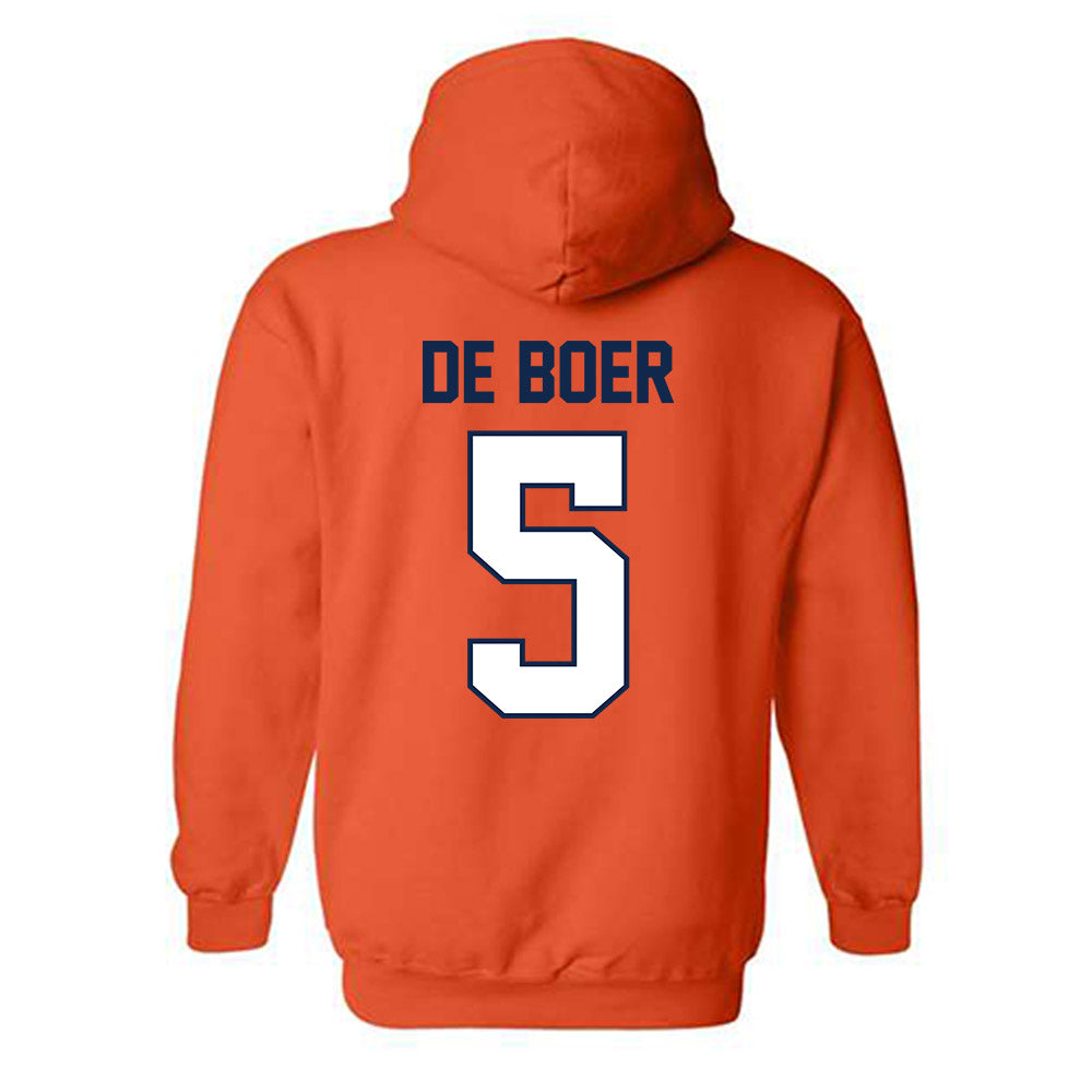 Illinois - NCAA Women's Volleyball : Taylor De Boer - Classic Shersey Hooded Sweatshirt-1