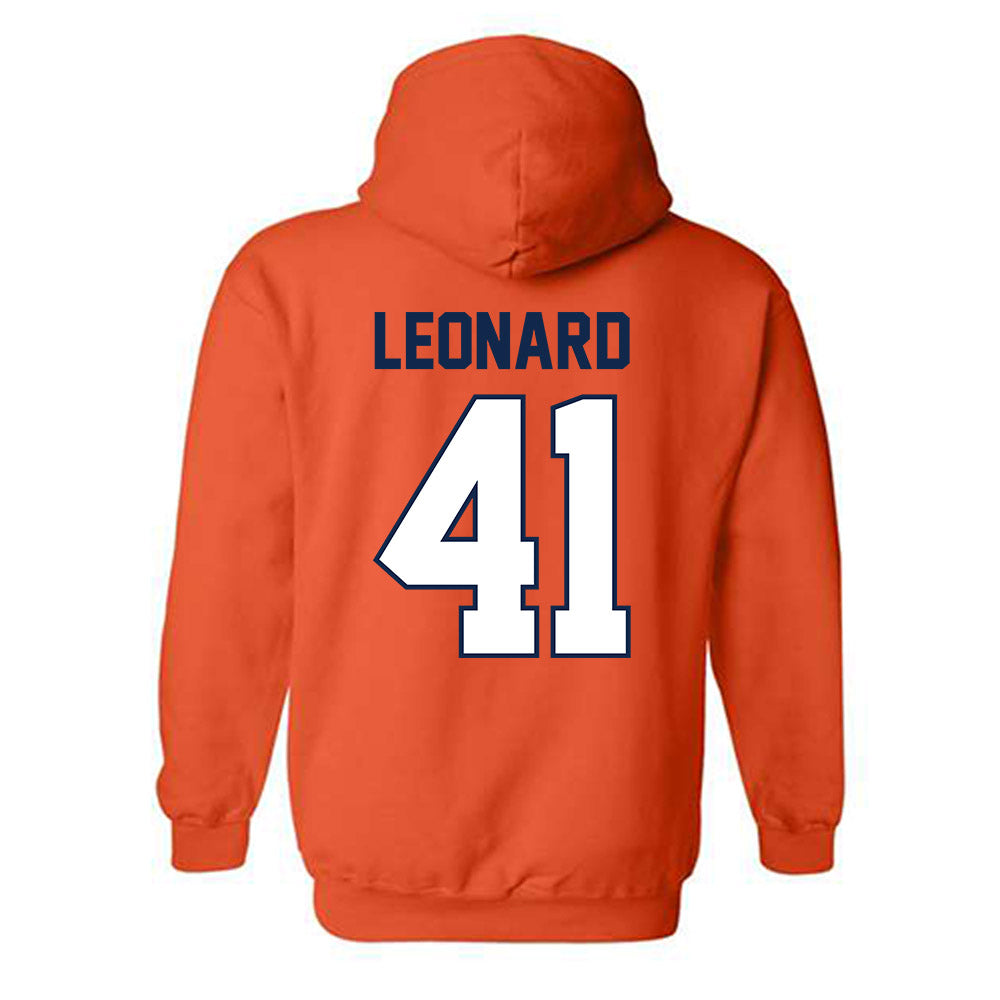 Illinois - NCAA Football : Clayton Leonard - Classic Shersey Hooded Sweatshirt-1