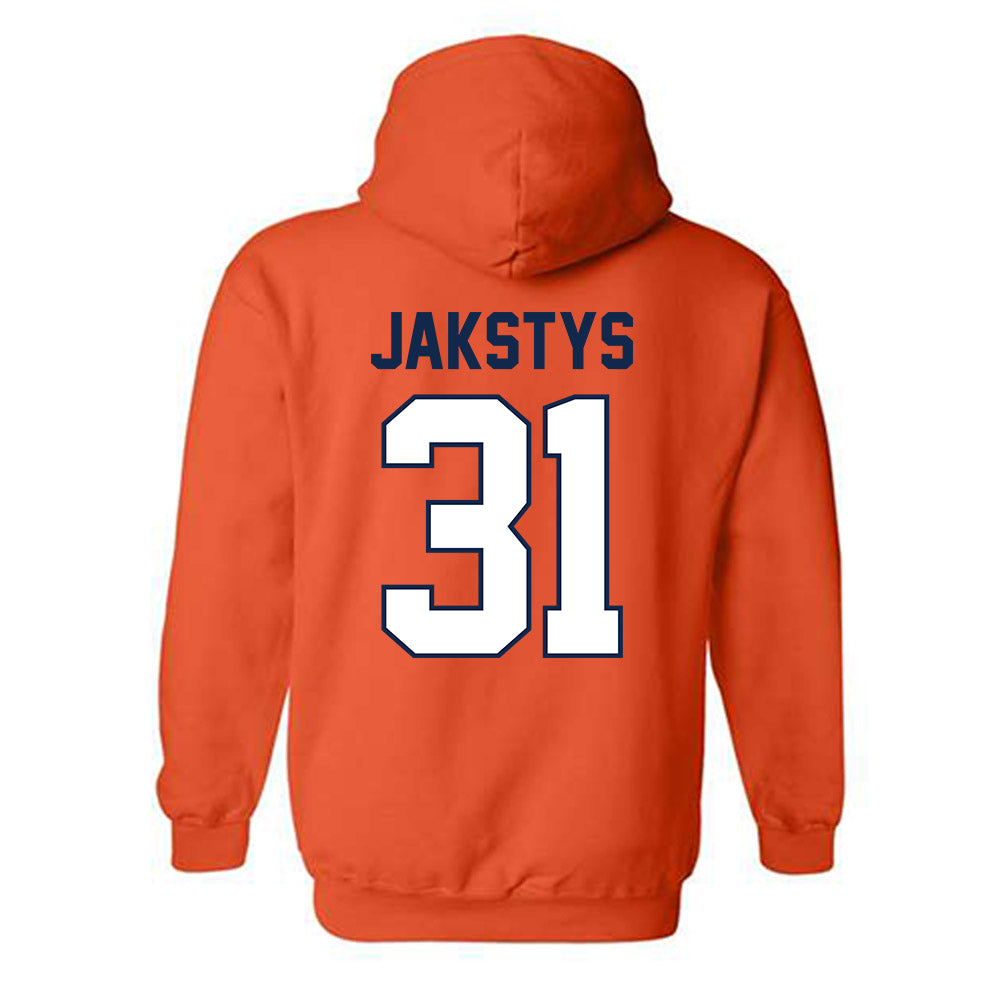 Illinois - NCAA Men's Basketball : Jason Jakstys - Classic Shersey Hooded Sweatshirt-1