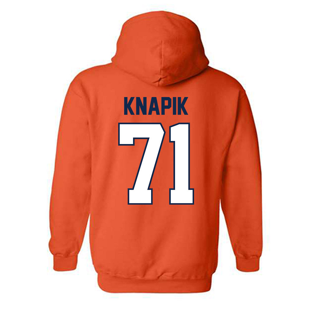 Illinois - NCAA Football : Nathan Knapik - Classic Shersey Hooded Sweatshirt-1