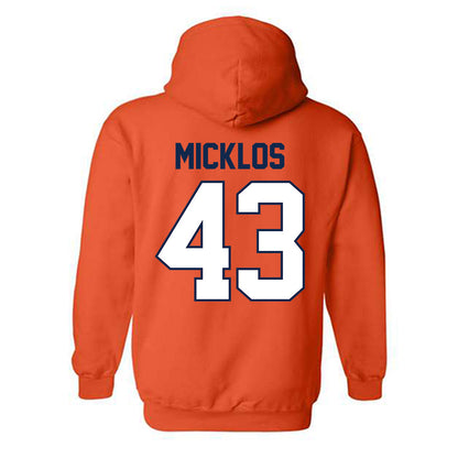 Illinois - NCAA Men's Gymnastics : Connor Micklos - Classic Shersey Hooded Sweatshirt