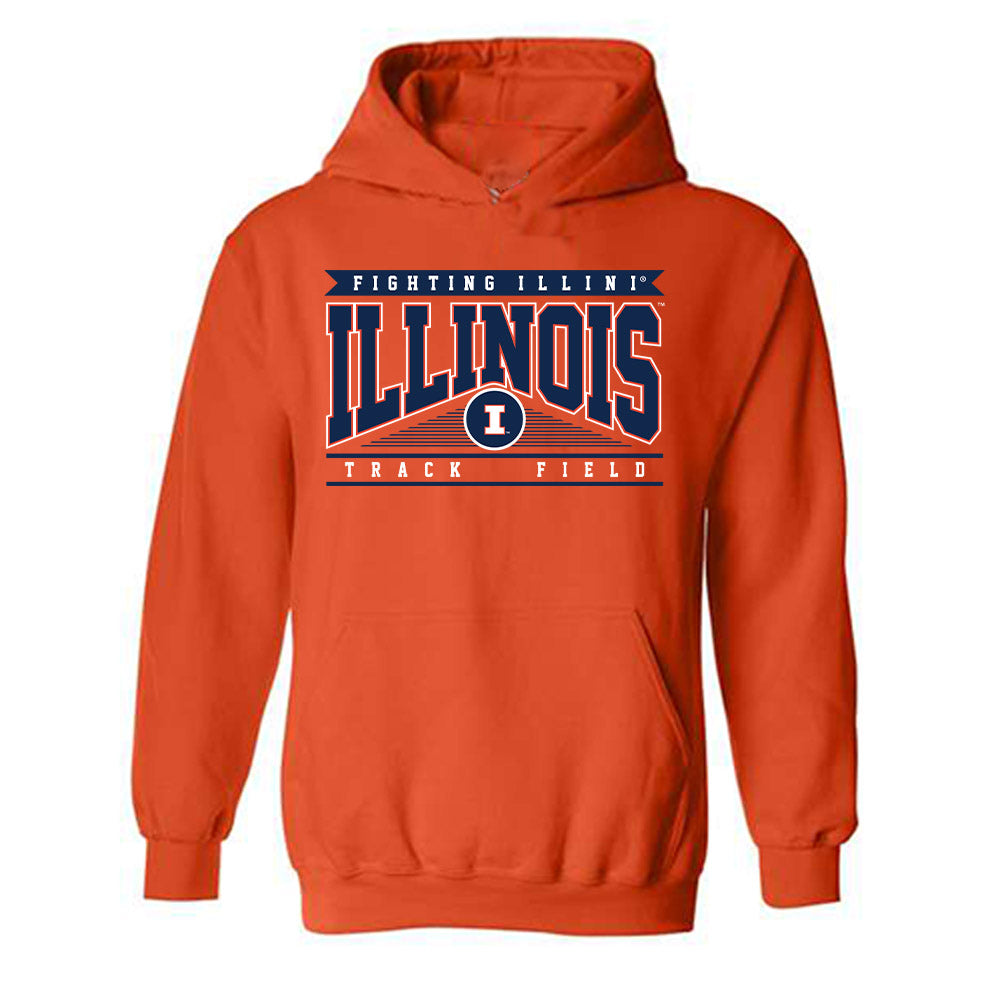 Illinois - NCAA Men's Track & Field (Outdoor) : Zac Sherman - Classic Shersey Hooded Sweatshirt