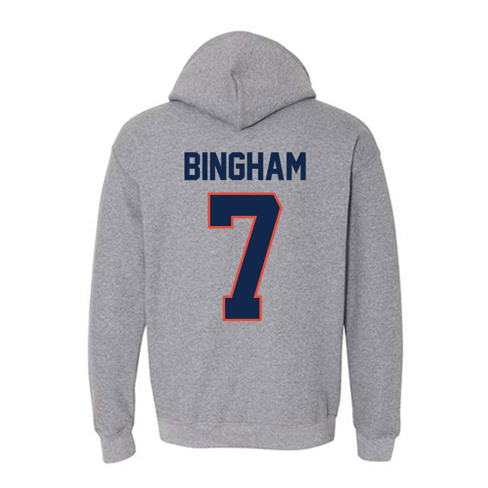 Illinois - NCAA Women's Volleyball : Sarah Bingham - Hooded Sweatshirt Classic Shersey