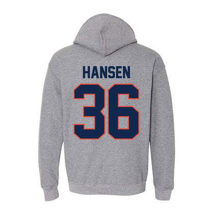 Illinois - NCAA Football : Lane Hansen - Hooded Sweatshirt Classic Shersey