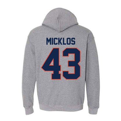 Illinois - NCAA Men's Gymnastics : Connor Micklos - Classic Shersey Hooded Sweatshirt