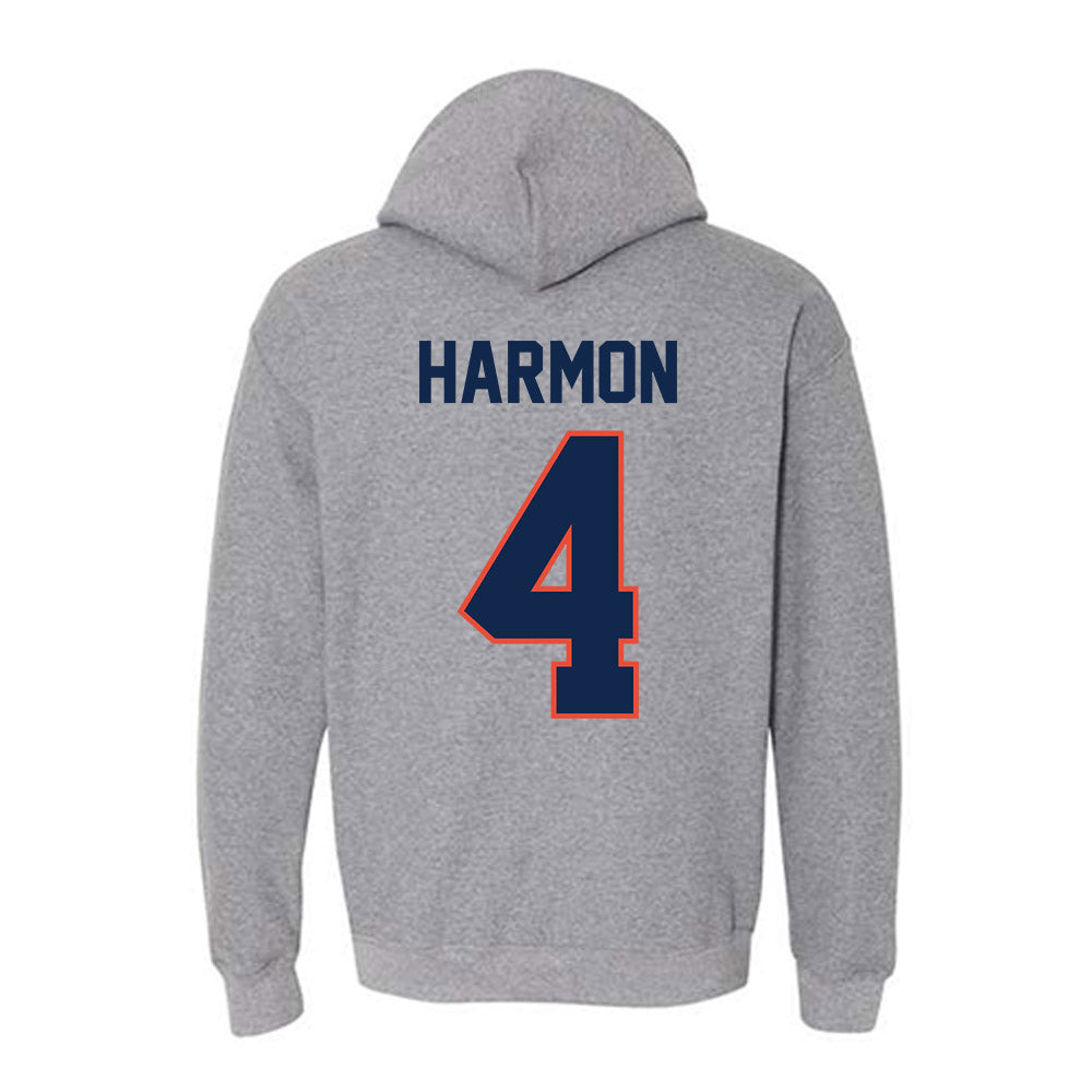 Illinois - NCAA Men's Basketball : Justin Harmon - Hooded Sweatshirt Classic Shersey