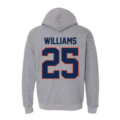 Illinois - NCAA Men's Basketball : Max Williams - Hooded Sweatshirt Classic Shersey