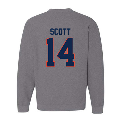 Illinois - NCAA Football : Xavier Scott - Crewneck Sweatshirt Classic Shersey