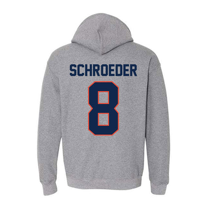 Illinois - NCAA Baseball : Jacob Schroeder - Hooded Sweatshirt Classic Shersey