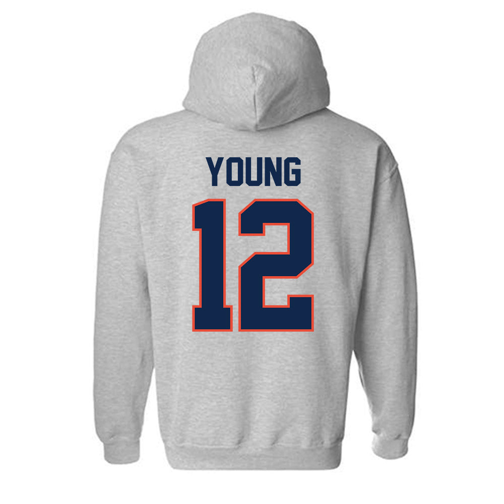 Illinois - NCAA Baseball : Ike Young - Classic Shersey Hooded Sweatshirt-1