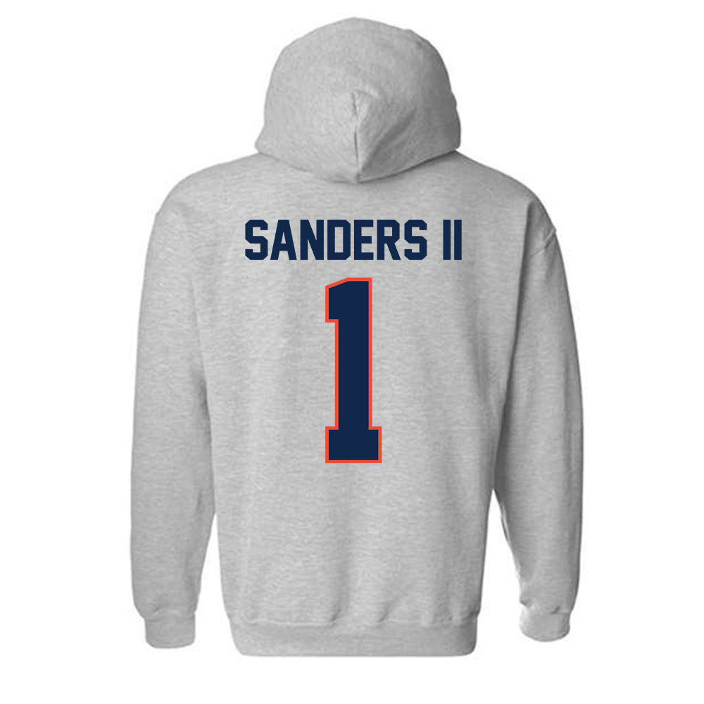 Illinois - NCAA Football : Mario Sanders II - Classic Shersey Hooded Sweatshirt-1