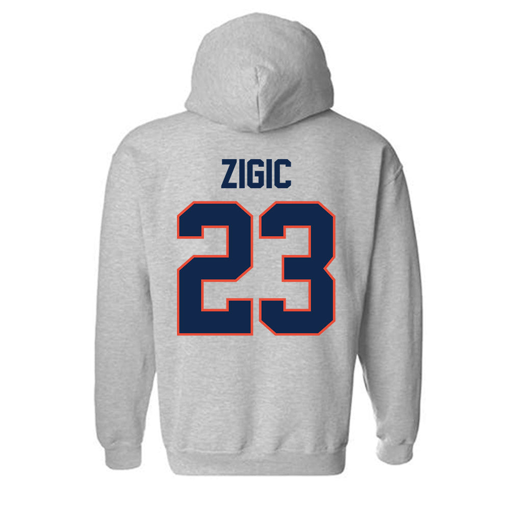 Illinois - NCAA Women's Volleyball : Lara Zigic - Classic Shersey Hooded Sweatshirt-1