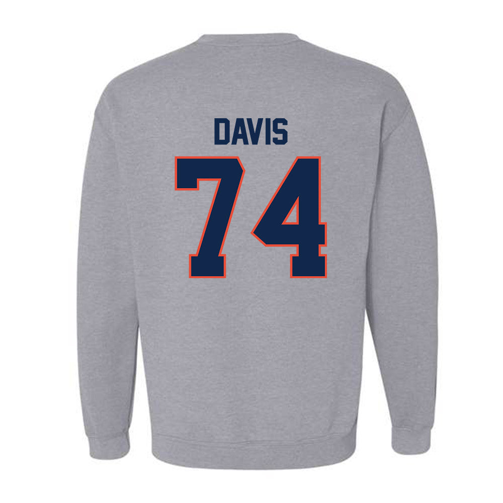 Illinois - NCAA Football : J.C. Davis - Classic Shersey Crewneck Sweatshirt-1
