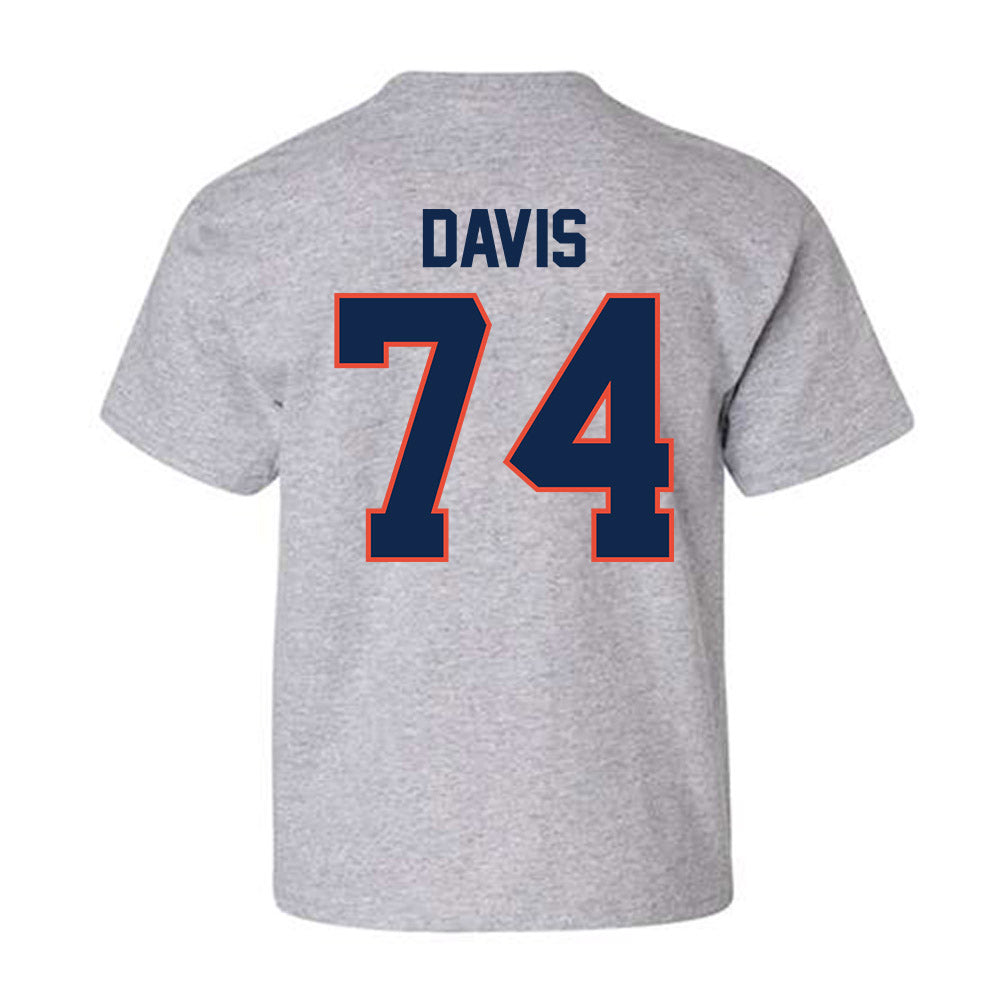 Illinois - NCAA Football : J.C. Davis - Classic Shersey Youth T-Shirt-1