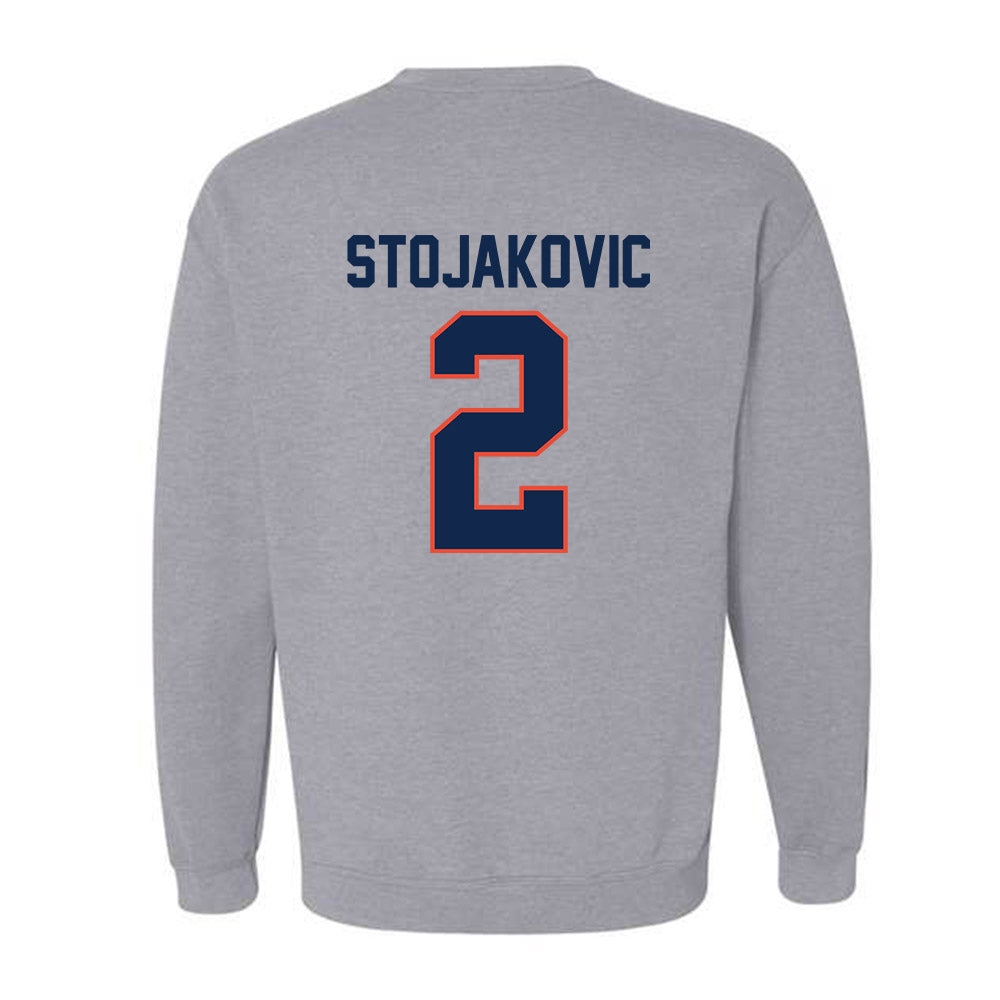 Illinois - NCAA Men's Basketball : Andrej Stojakovic - Classic Shersey Crewneck Sweatshirt-1
