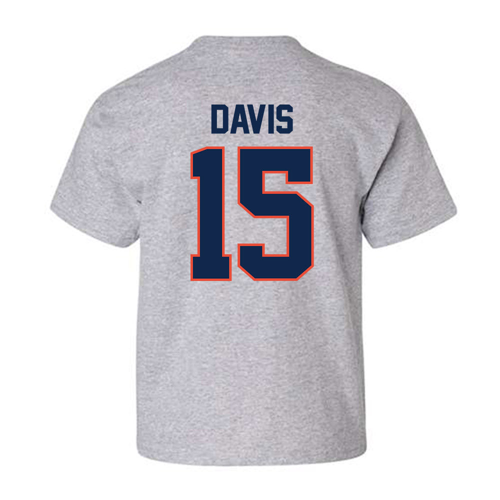 Illinois - NCAA Men's Basketball : Jake Davis - Classic Shersey Youth T-Shirt-1