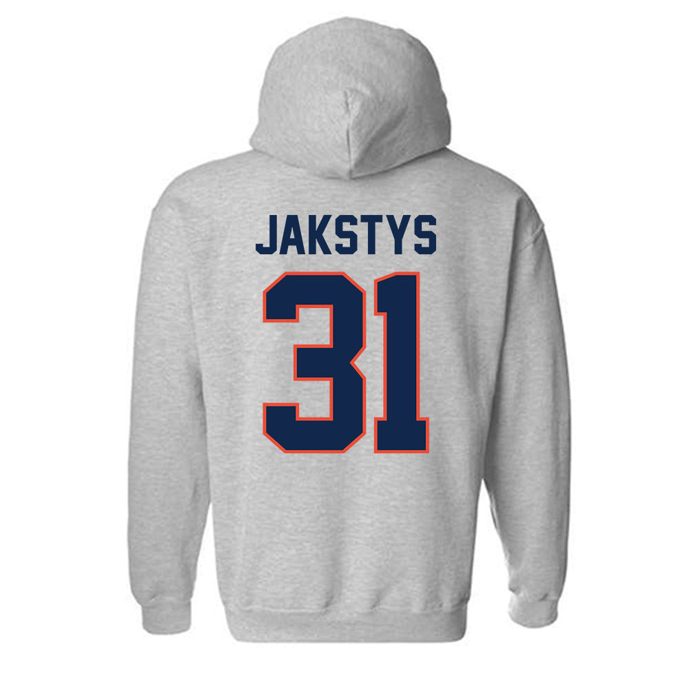 Illinois - NCAA Men's Basketball : Jason Jakstys - Classic Shersey Hooded Sweatshirt-1