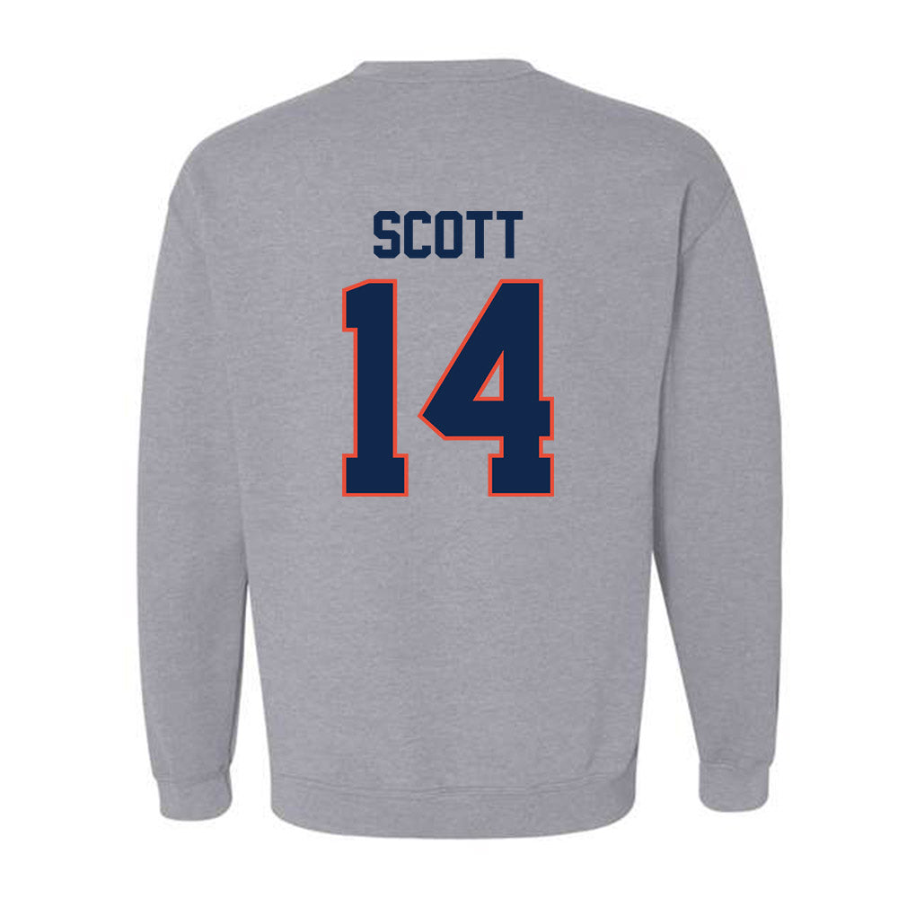 Illinois - NCAA Football : Xavier Scott - Classic Shersey Crewneck Sweatshirt-1