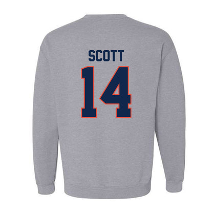 Illinois - NCAA Football : Xavier Scott - Classic Shersey Crewneck Sweatshirt-1