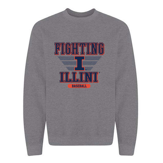 Illinois - NCAA Baseball : Jacob Schroeder - Crewneck Sweatshirt Classic Shersey