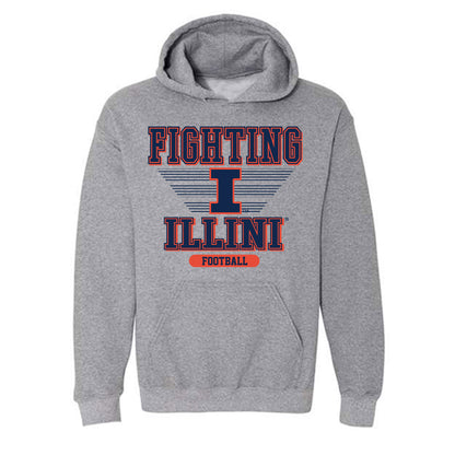 Illinois - NCAA Football : Lane Hansen - Hooded Sweatshirt Classic Shersey