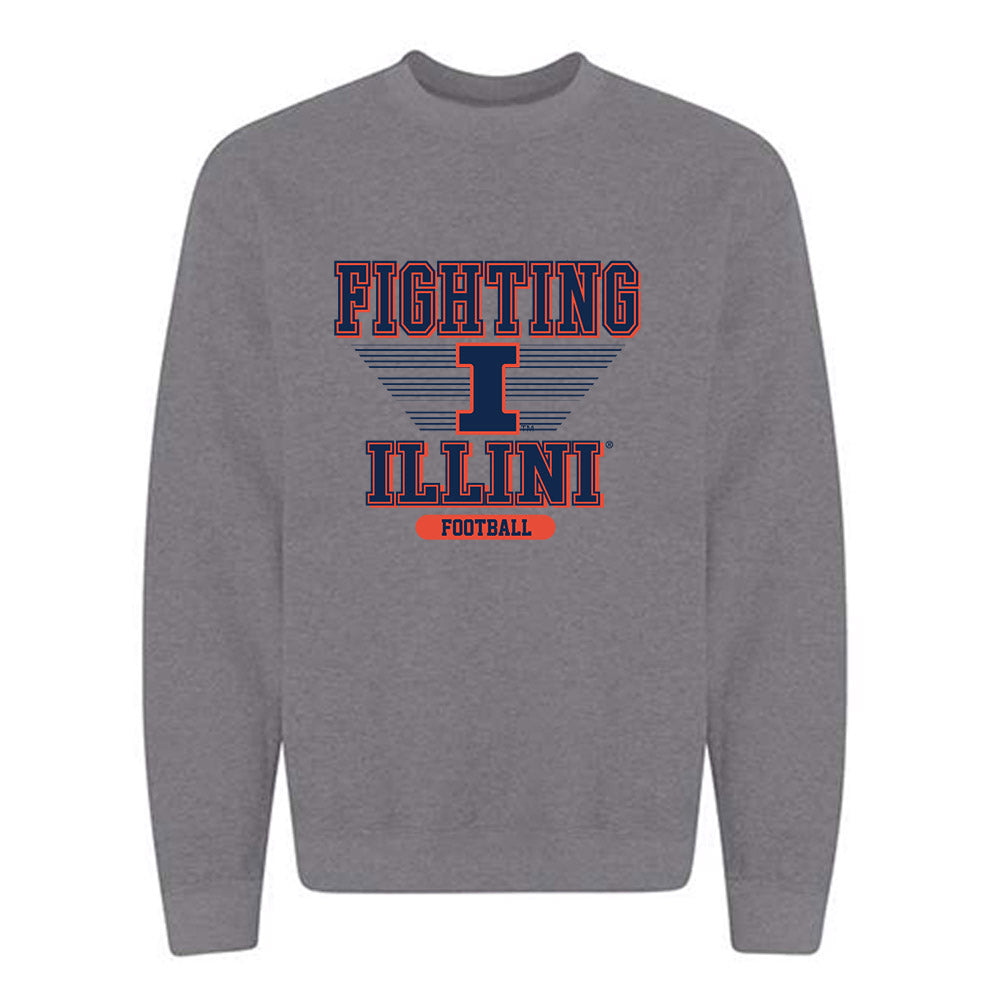 Illinois - NCAA Football : Clayton Leonard - Crewneck Sweatshirt Classic Shersey