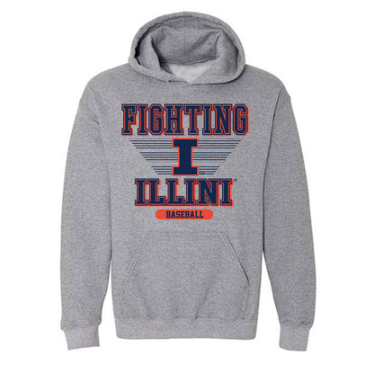 Illinois - NCAA Baseball : Collin Jennings - Hooded Sweatshirt Classic Shersey