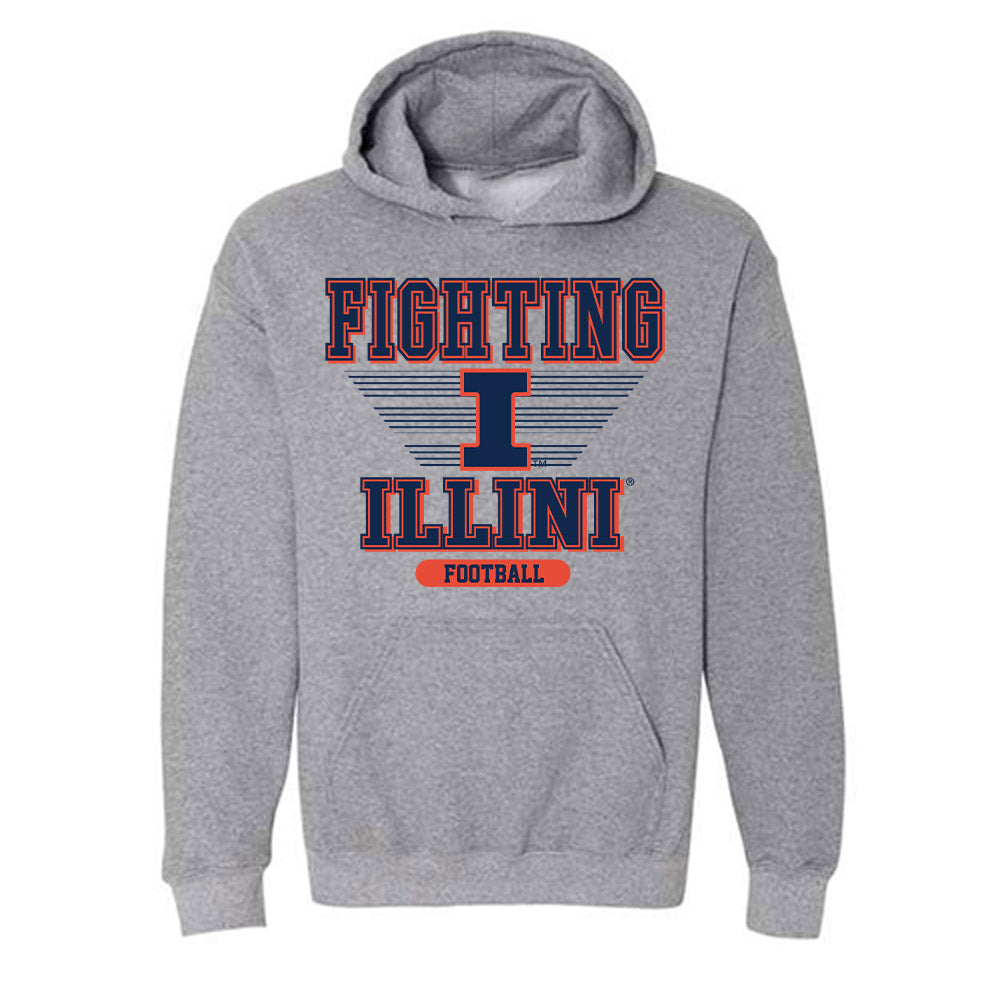 Illinois - NCAA Football : TJ McMillen - Hooded Sweatshirt Classic Shersey