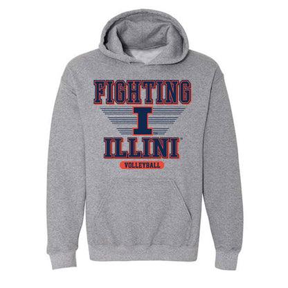 Illinois - NCAA Women's Volleyball : Gabby Dean - Hooded Sweatshirt Classic Shersey