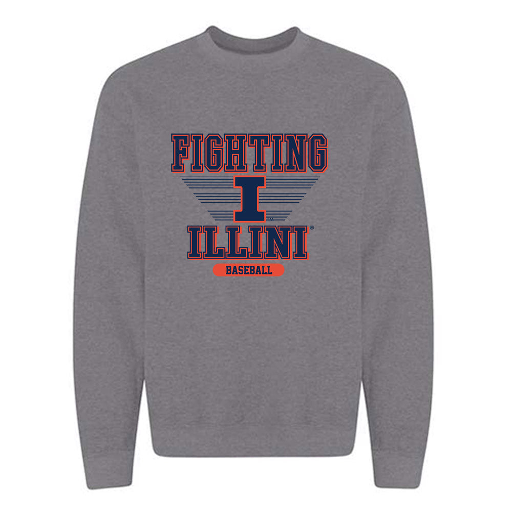Illinois - NCAA Baseball : Collin Jennings - Crewneck Sweatshirt Classic Shersey