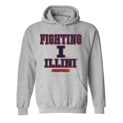 Illinois - NCAA Men's Basketball : Morez Johnson Jr - Classic Shersey Hooded Sweatshirt-0