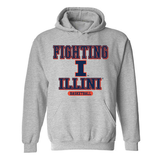 Illinois - NCAA Men's Basketball : Morez Johnson Jr - Classic Shersey Hooded Sweatshirt-0