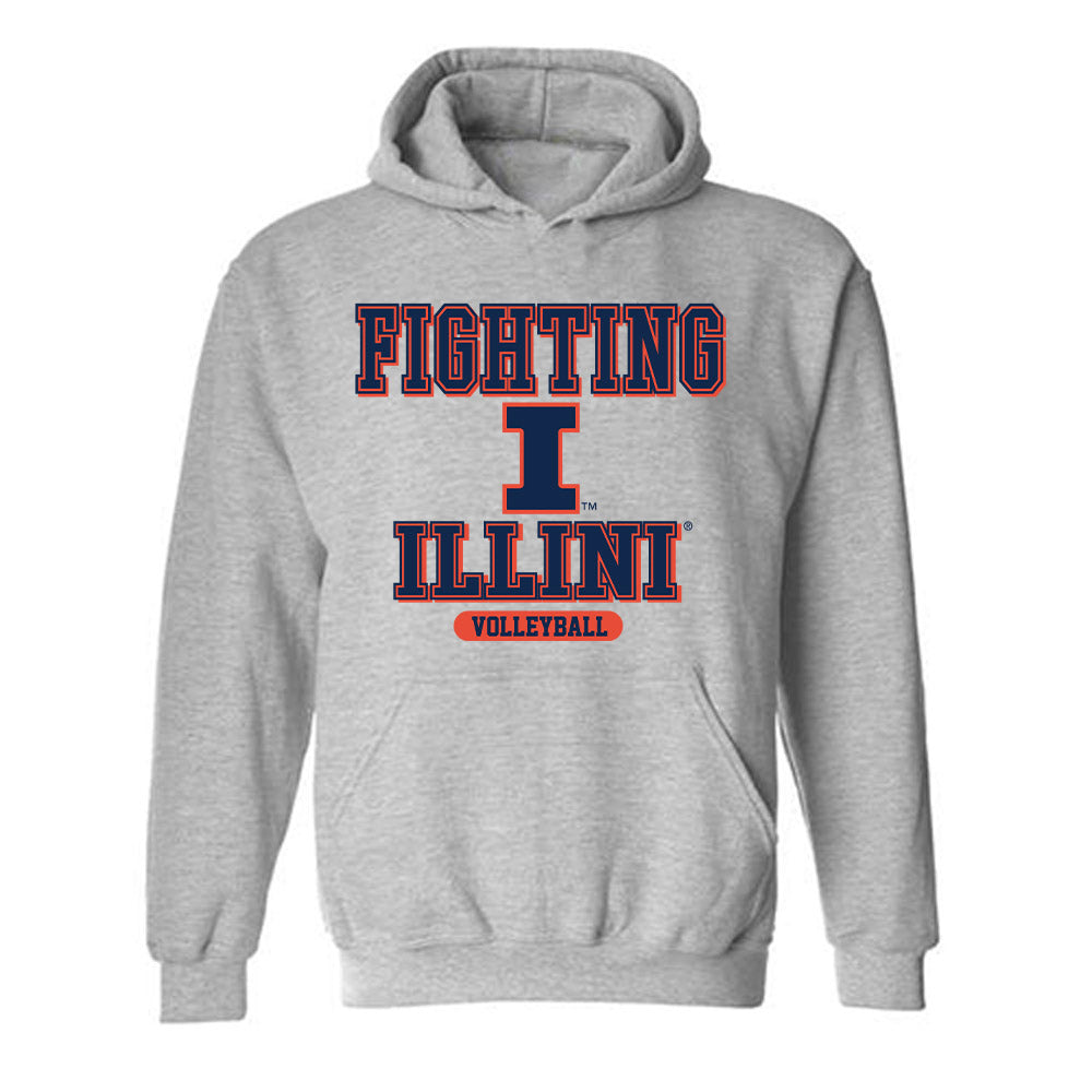 Illinois - NCAA Women's Volleyball : Gabriella Pitcel - Classic Shersey Hooded Sweatshirt-0