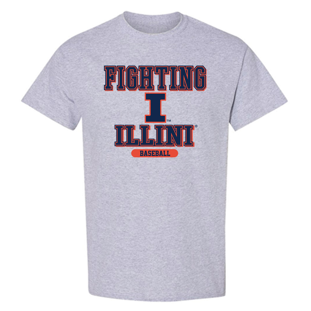 Illinois - NCAA Baseball : Ryan Johnson - Classic Shersey T-Shirt-0