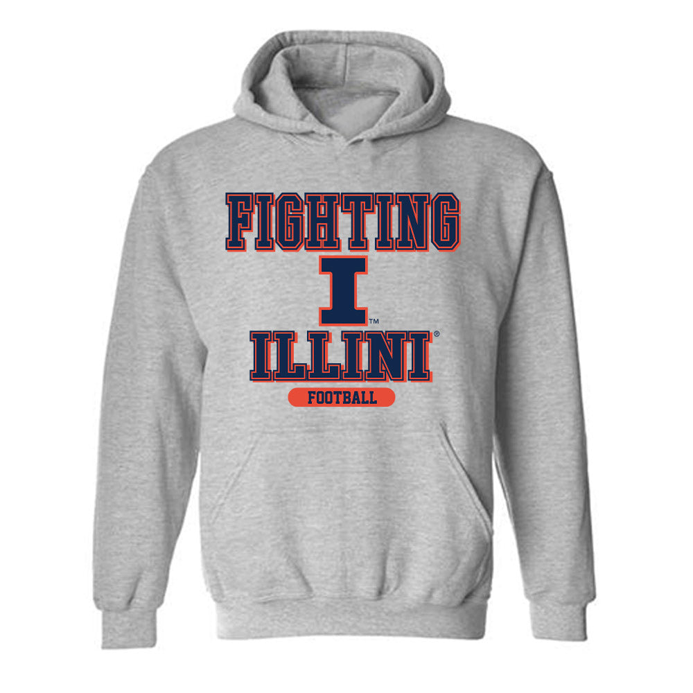 Illinois - NCAA Football : Ca'Lil Valentine - Classic Shersey Hooded Sweatshirt