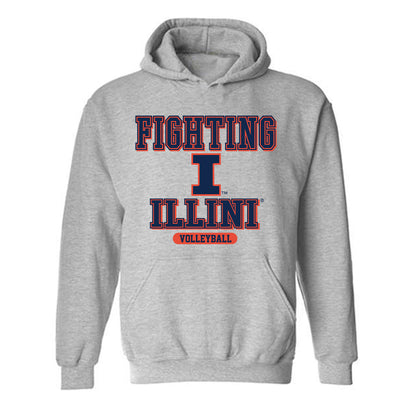 Illinois - NCAA Women's Volleyball : Bianca May - Classic Shersey Hooded Sweatshirt-0